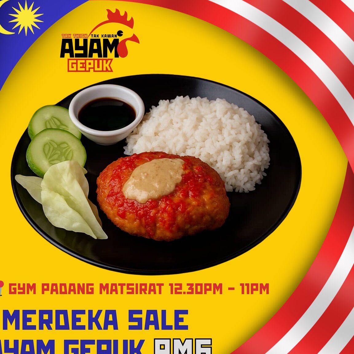 ayam gepuk bijan tak thigh tak kawan