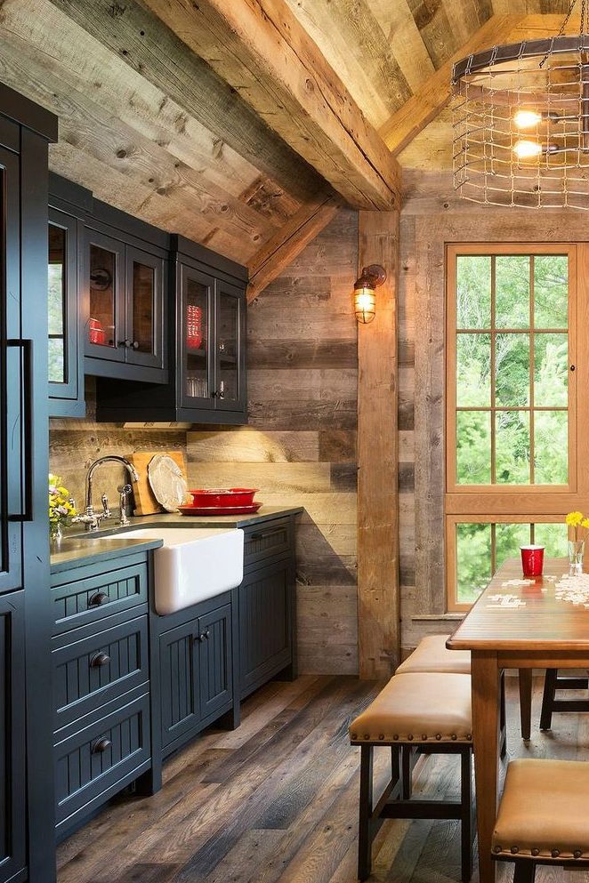 Black Cabin Kitchen 1 black cabin kitchen